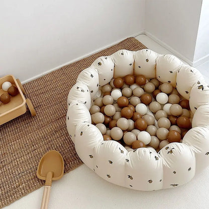 BubbleBub™ with colorful balls inside, baby ball pit mode